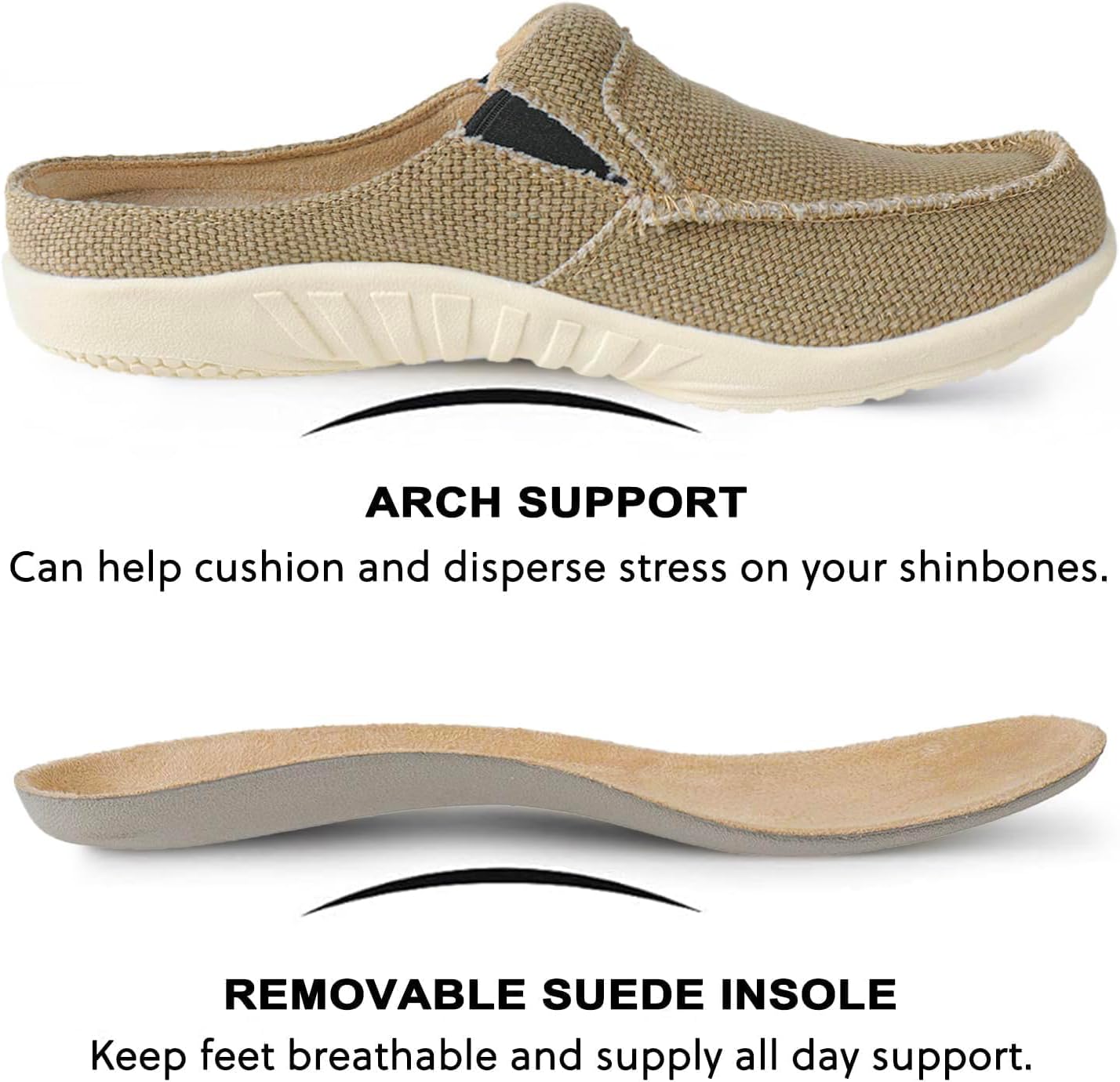 LazyStep Men's Slippers with Arch Support Trevor Orthopedic House Shoes - Image 4
