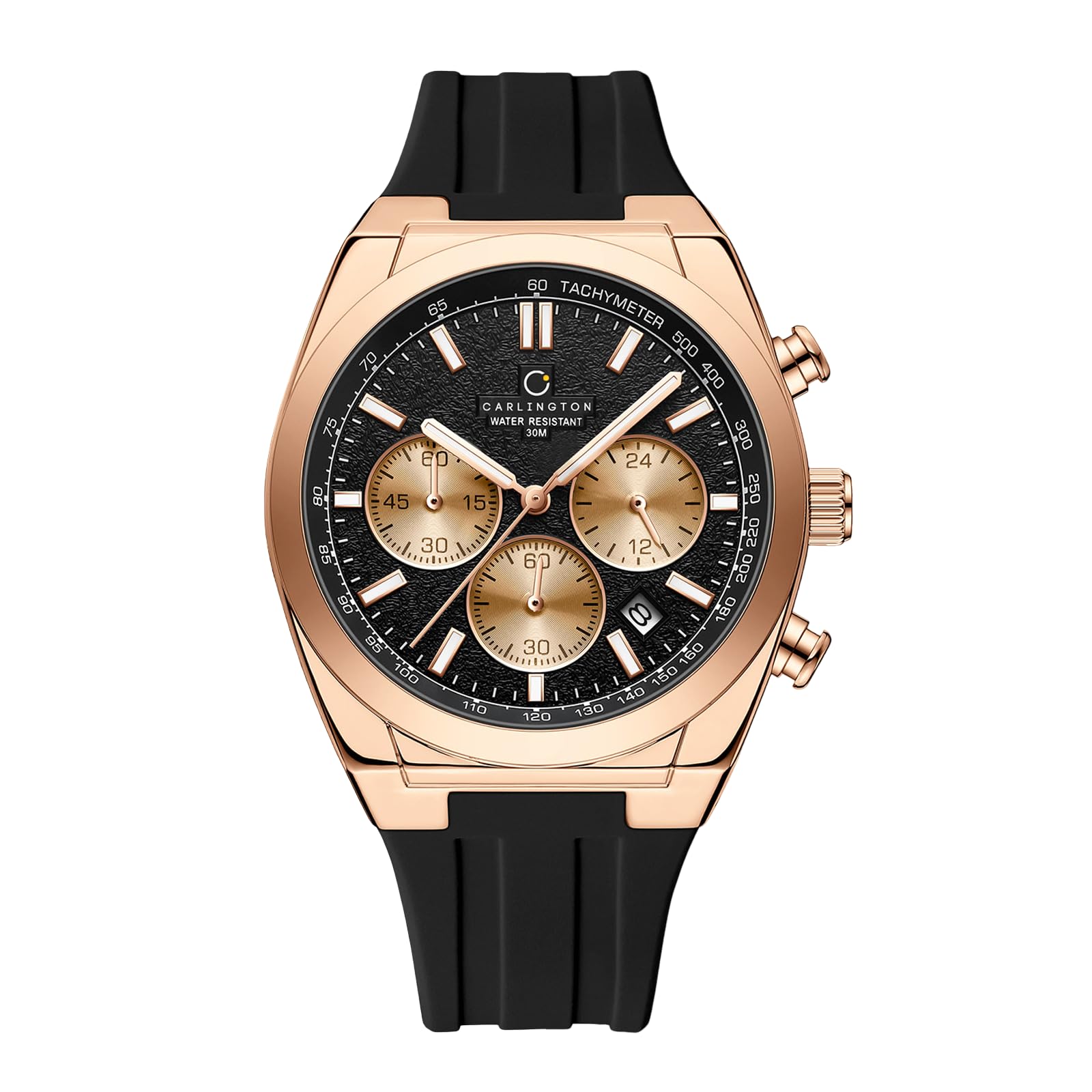 Nitro Analog Chronograph Men’s Polyurethane Strap Wrist Watch | Quartz Movement | Water & Shock Resistant Watch for Men | Casual & Formal Wear - CT_8080-image-32