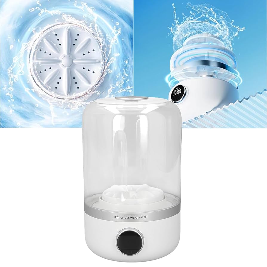 Portable Washing Machine, Rechargeable USB Mini Washing Machine Cordless  Underwear Washer Portable Mini Washing Cleaner with Timed Wash for Travel  Dorm Bathroom : Amazon.co.uk: Large Appliances