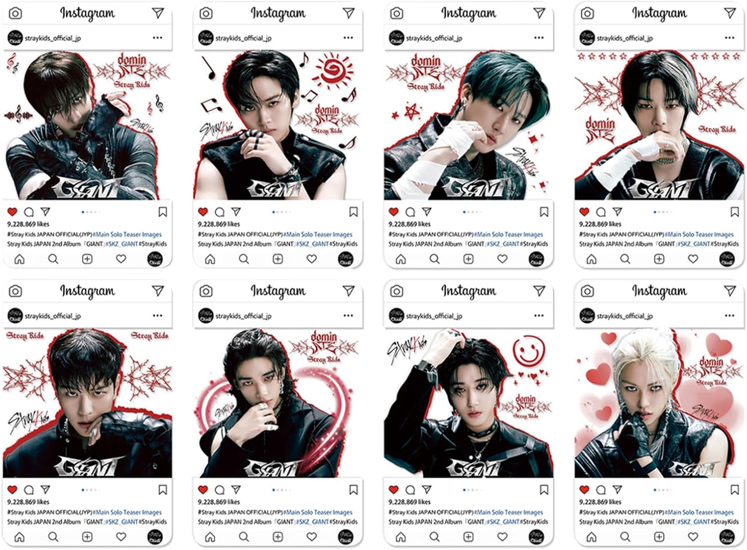 KPOPBP Giant Album Gift box, 55 PCS Photocards Set, KPOP Cards, Lanyards, Stickers, Keychain, Gift for SKZ Boys and Girls