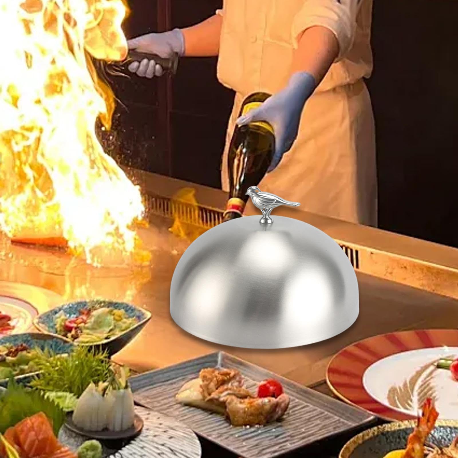 Cloche à Fromage pour Faire Fondre Le Fromage, à Servir dans Les Assiettes et pour La Cuisson, 14cm