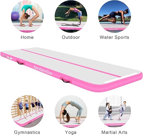 Miniatura 3 de Inflatable Air Gymnastic Mat Track Tumbling Mat 10ft 13ft 16ft 20ft 4 Inch Thick Gymnastics Tumble Track Air Mat for