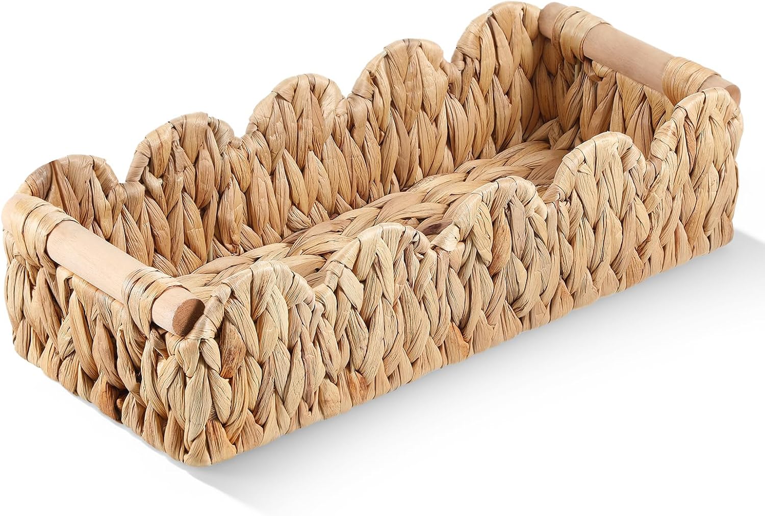 Toilet Paper Storage Basket Wicker Bathroom Basket Counter Organizer