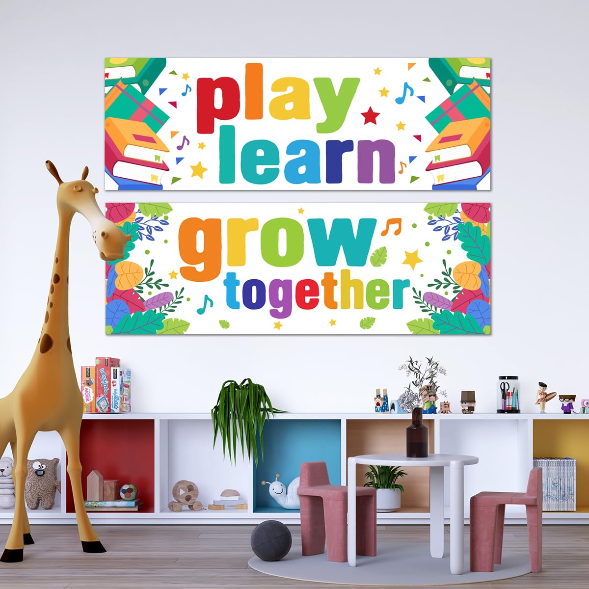 PLIGREAT 2 Pcs Classroom Banner and Poster - Image 2