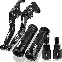 Vista 25 de Motocicleta para Y&AMAHA XJ6N XJ6 N XJ6DIVER XJ6 Diver 2009-2015 2014 2013 2012 2010 Palanca de embrague de freno manillar empuñaduras extremo Gris1