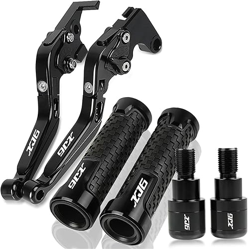 Miniatura 25 de Motocicleta para Y&AMAHA XJ6N XJ6 N XJ6DIVER XJ6 Diver 2009-2015 2014 2013 2012 2010 Palanca de embrague de freno manillar empuñaduras extremo Gris1