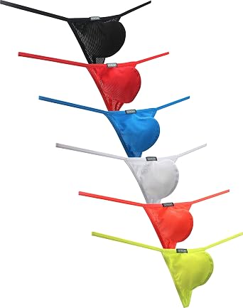 iKingsky Mens Pouch G-string Underwear Sexy Low Rise Thong Panties