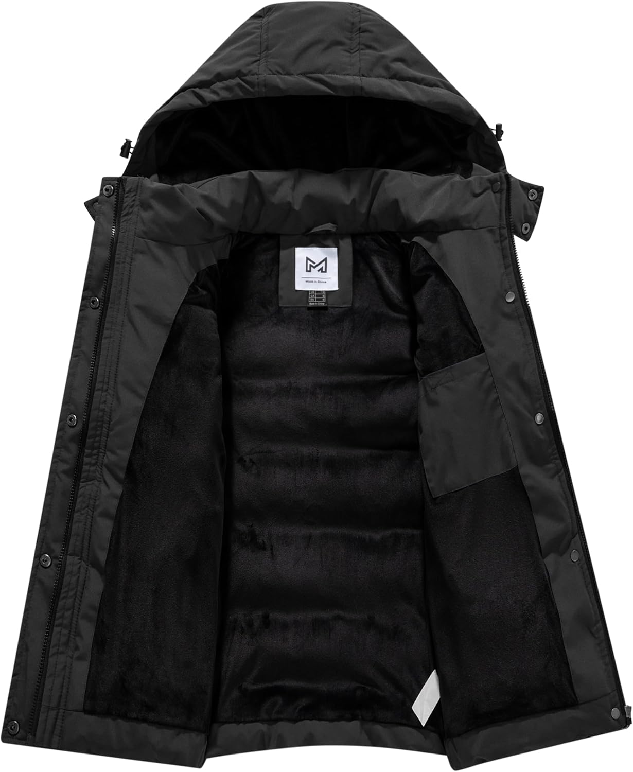 KVE Women's Hooded Winter Coat Warm Quilted Thicken Puffer Jacket with Removable Hood - Image 3