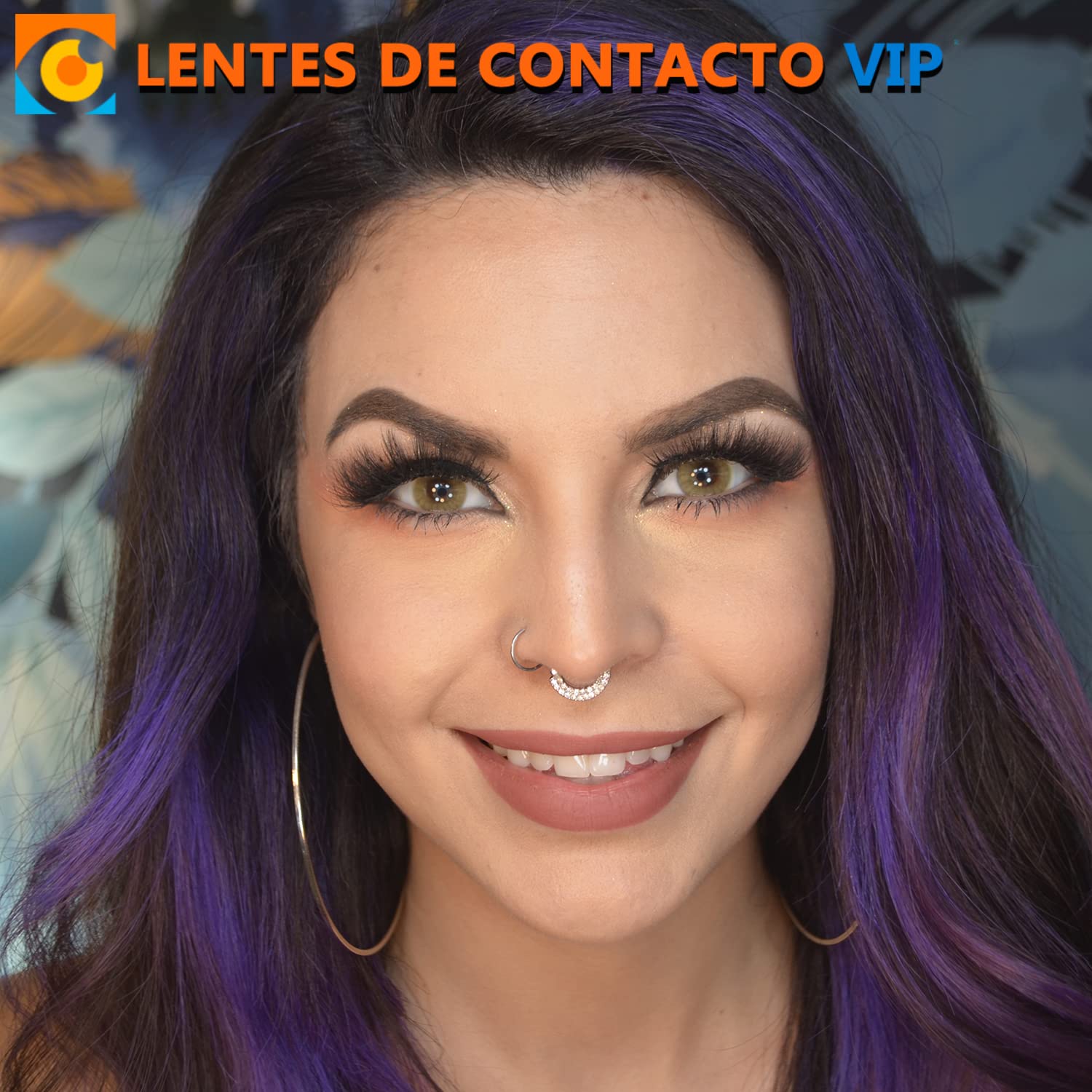 Lentillas de Contacto Color Verde Amielado Duración 1 Año + Kit de Accesorios Color Ámbar VIP (2 Piezas) Sin Aro de Definición