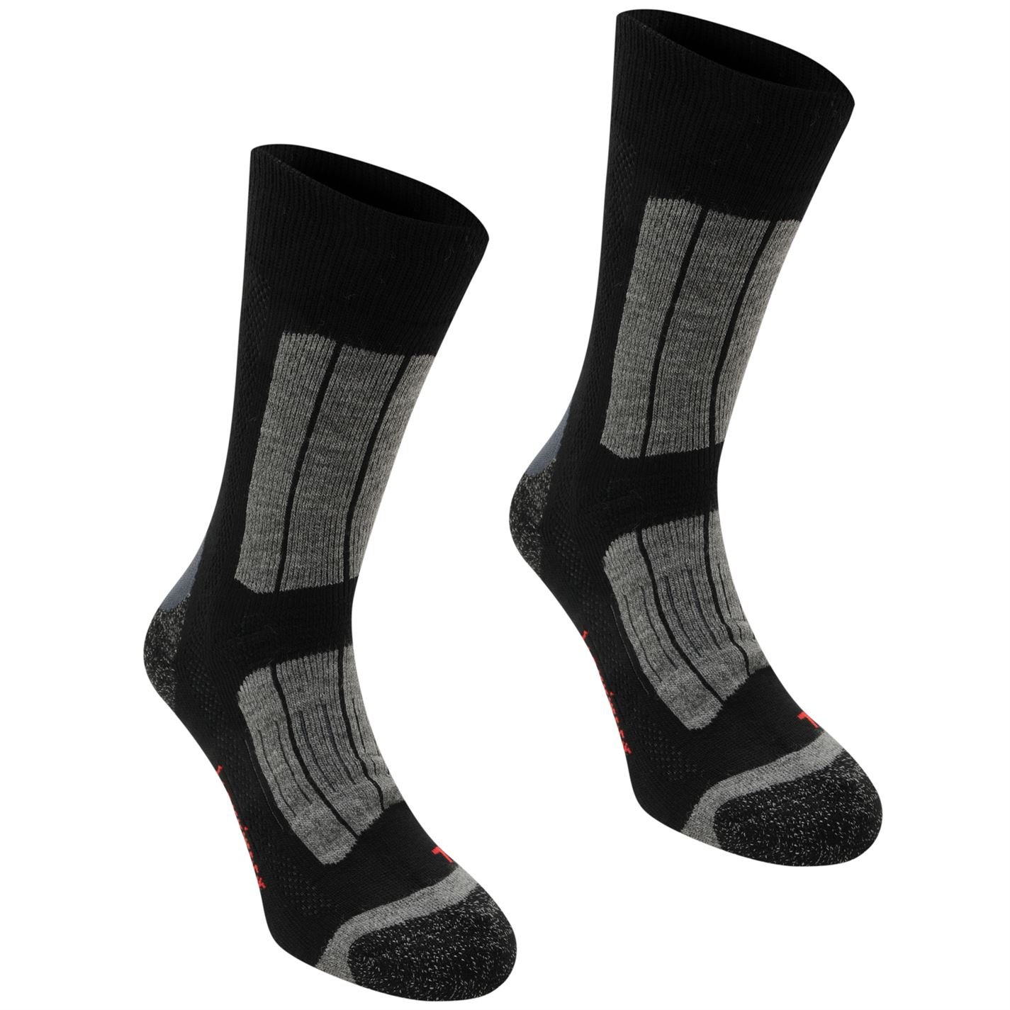 Karrimor Men's Black Trekking Socks Two Pack 12+