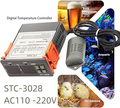 STC-3028 AC110 -220V Digital Temperature Measuring Control