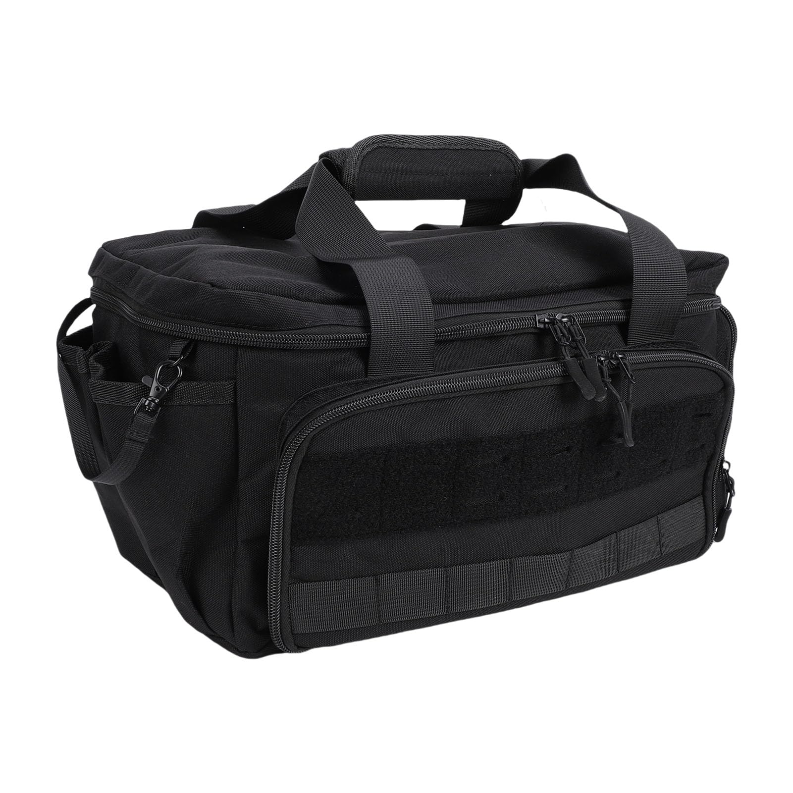 Fockety Borsa portautensili, organizer per cassetta portautensili portatile e resistente, di grande capacità, con maniglia e tasche multiple, bocca larga, per elettricisti