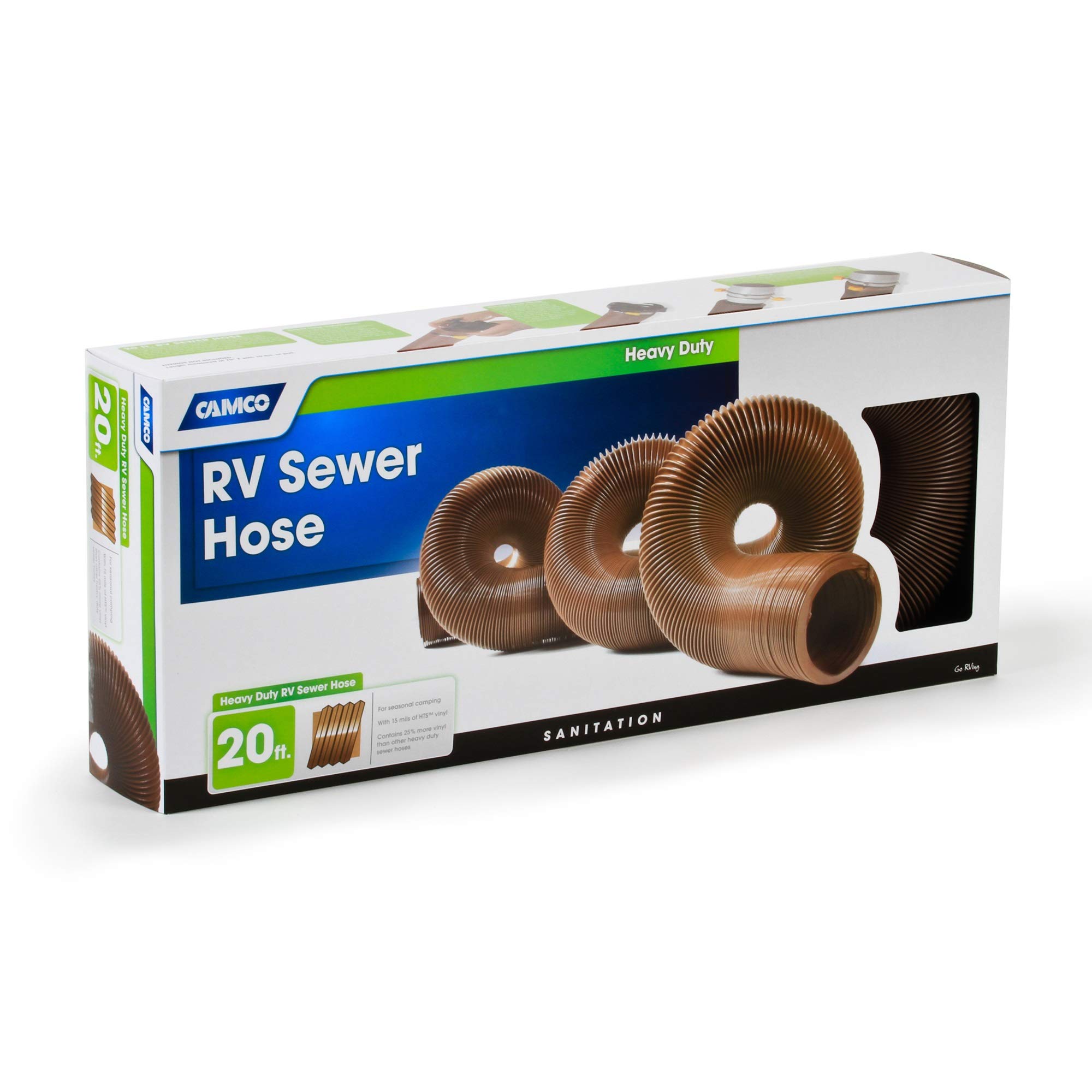 Tuyau d'égout Camco 39631 de 6,1 m pour simplifier la vidange sanitaire