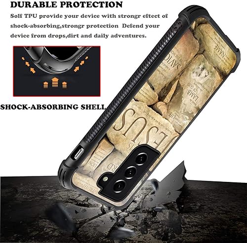 Miniatura 5 de Goodsprout Funda compatible con Samsung Galaxy S21 Plus, diseño de cristiana fe Jesús increíble diseño a prueba de golpes antiarañazos carcasa de