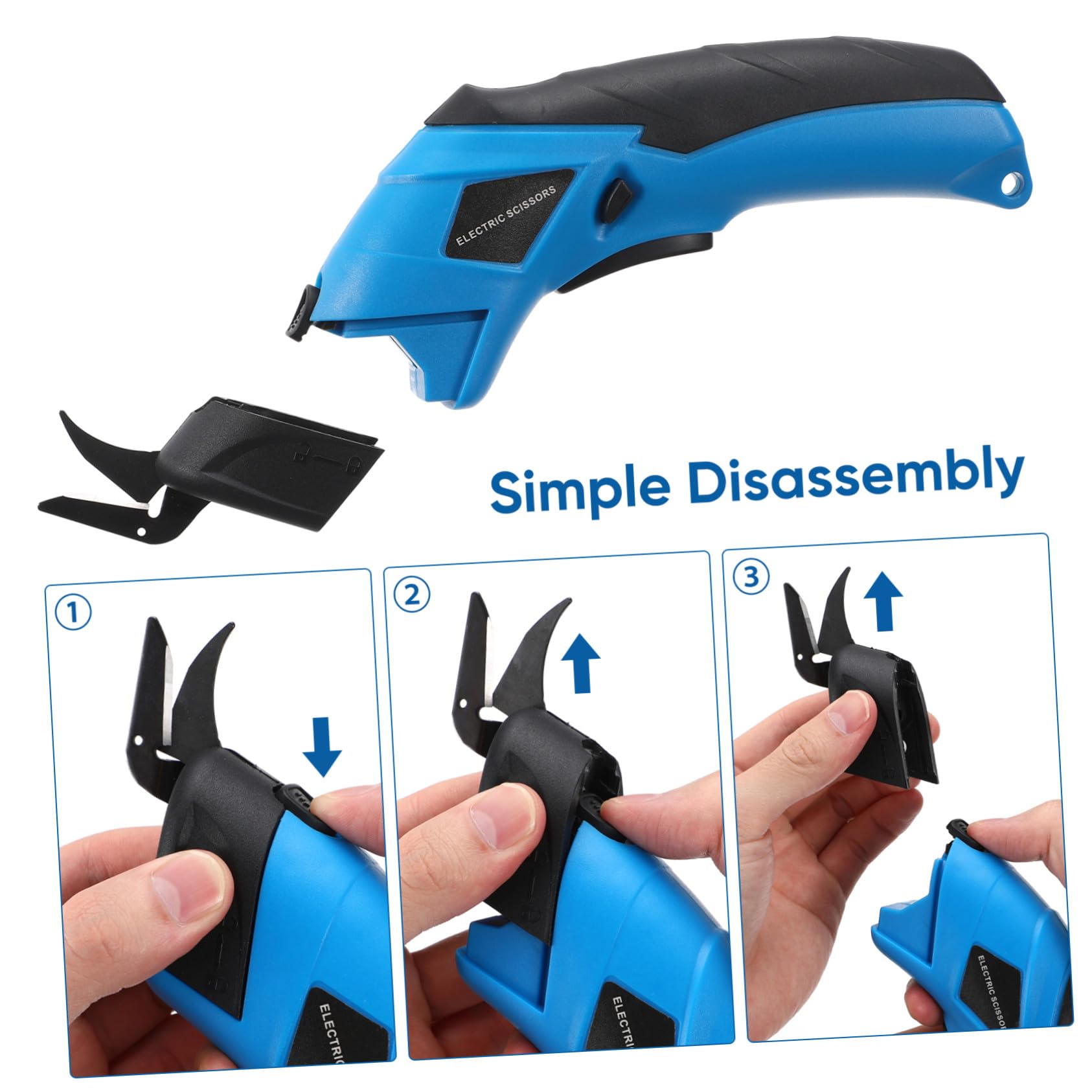 Tijeras Eléctricas para Tela Recargables Inalámbricas 3.6v Acero Manganeso Ergonómicas para Cortar Tela y Cartón Uso Manual Manualidades y Costura Hogar Oficina