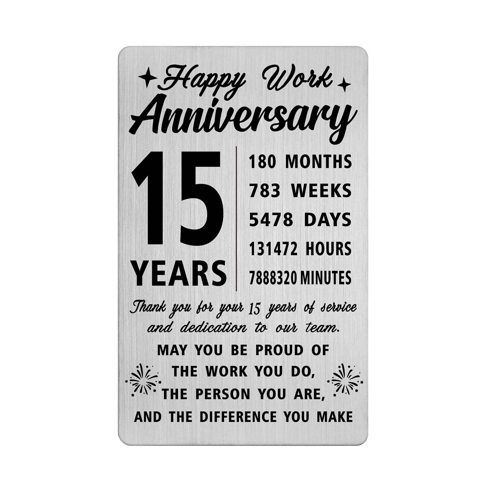 15th Work Anniversary Invitations