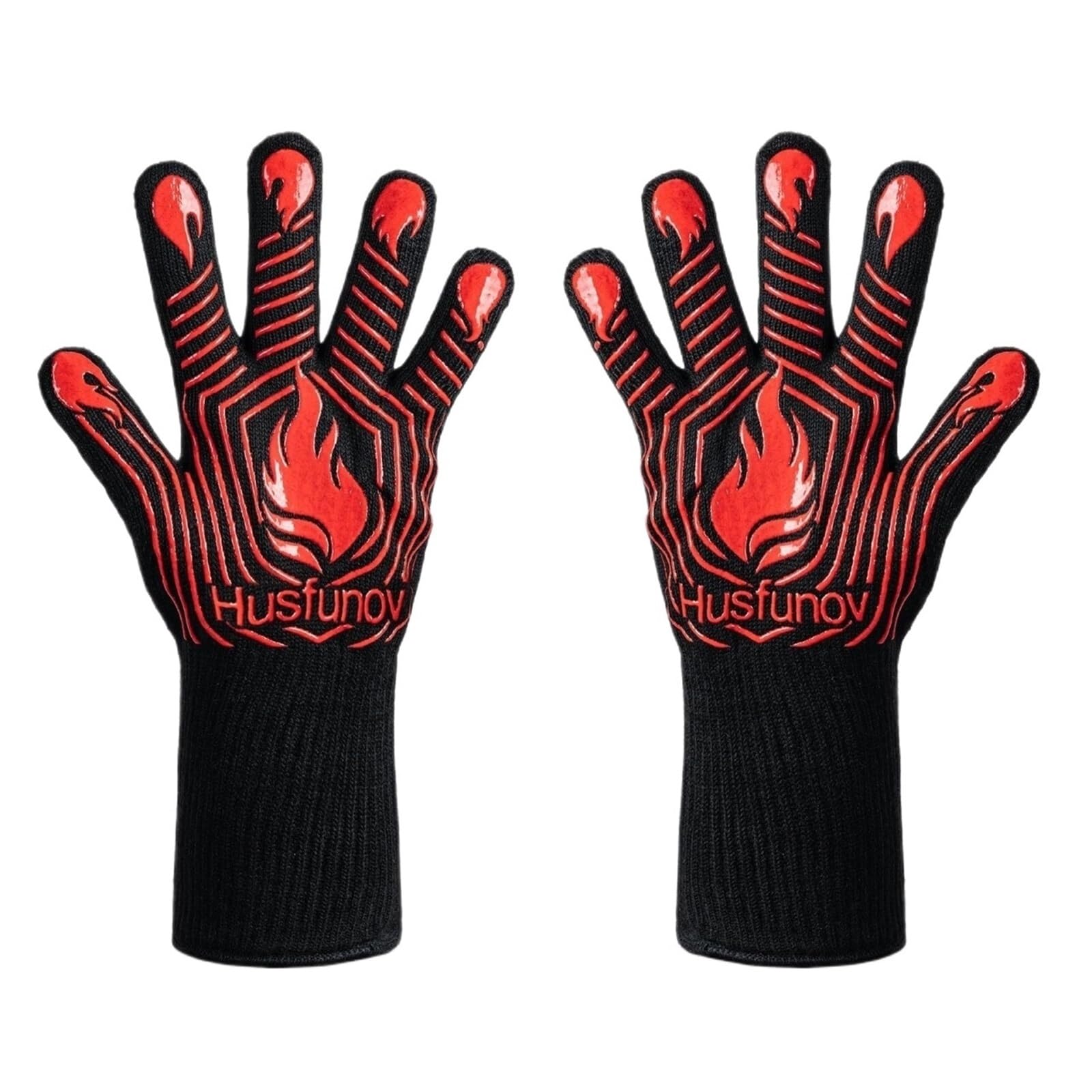 Gants de cuisine résistants à la chaleur et antidérapants pour grillades (rosso)