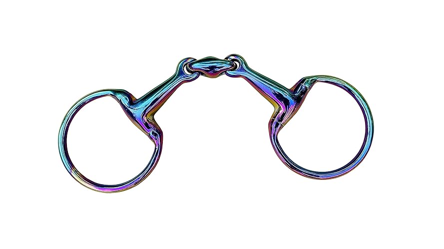 Horse Bits Eggbutt Rainbow Stainless Steel Snaffle Horse Bit Multi Color
