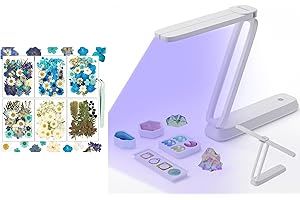 Resiners UV Light & Pressed Dried Flowers for Sibling Crafts