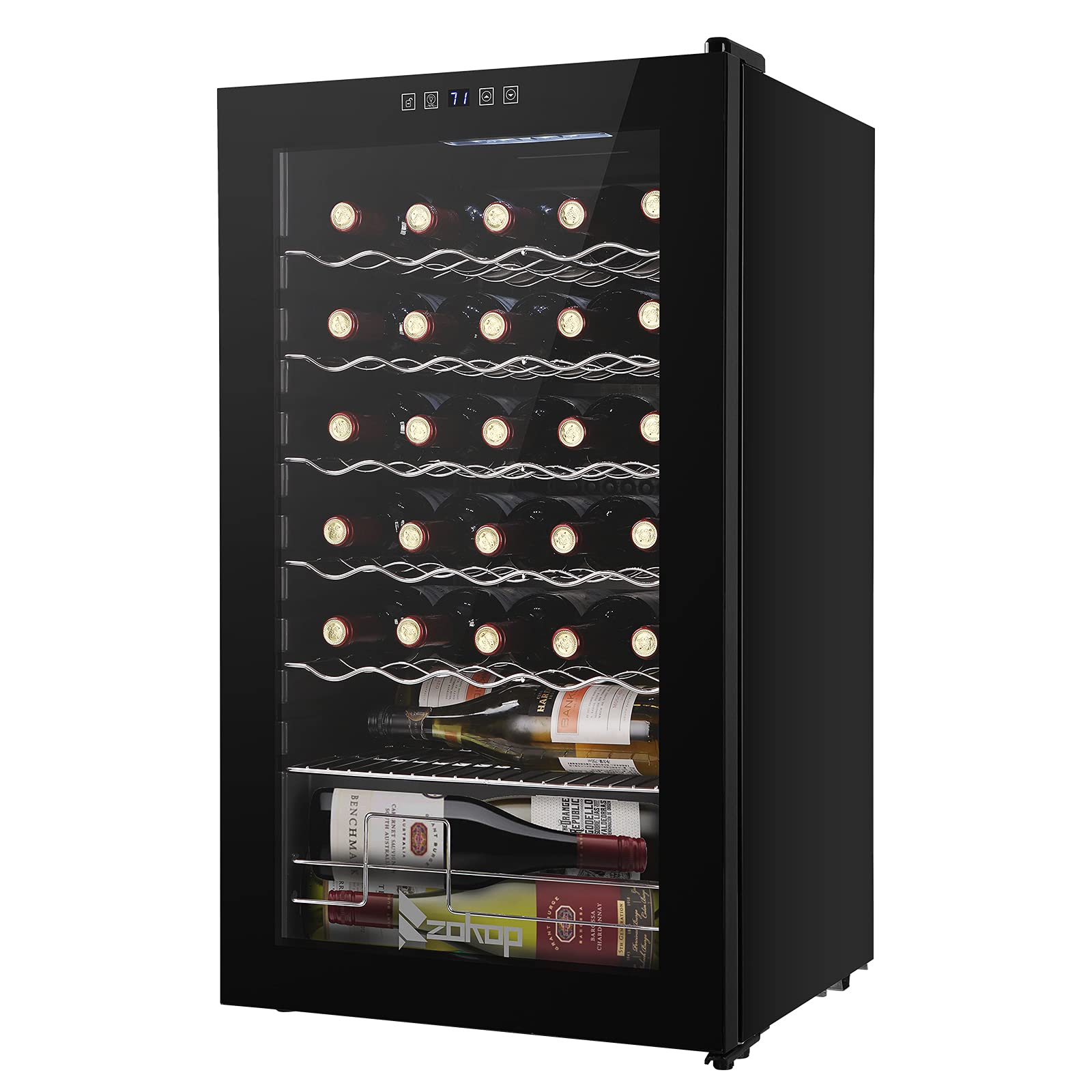 Winado 34 Bottle Freestanding Compressor Wine Cooler Refrigerator