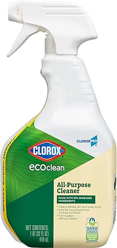 Clorox CloroxPro EcoClean - Botella de spray limpiador multiusos, 32 onzas líquidas