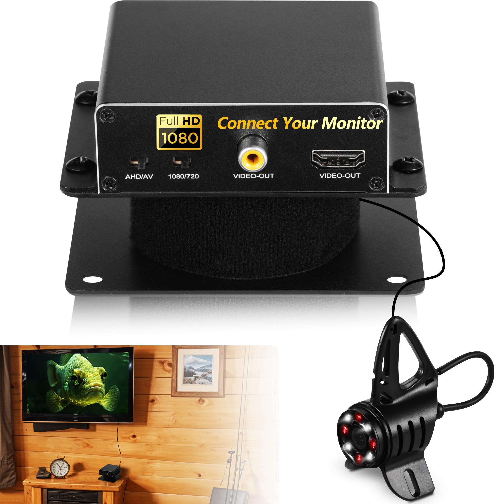 Caméra De Pêche Sous-Marine FishPRO® 2026 Upgrade – N°1 HD 1080P – Écran 7″ – Noir – NEUF