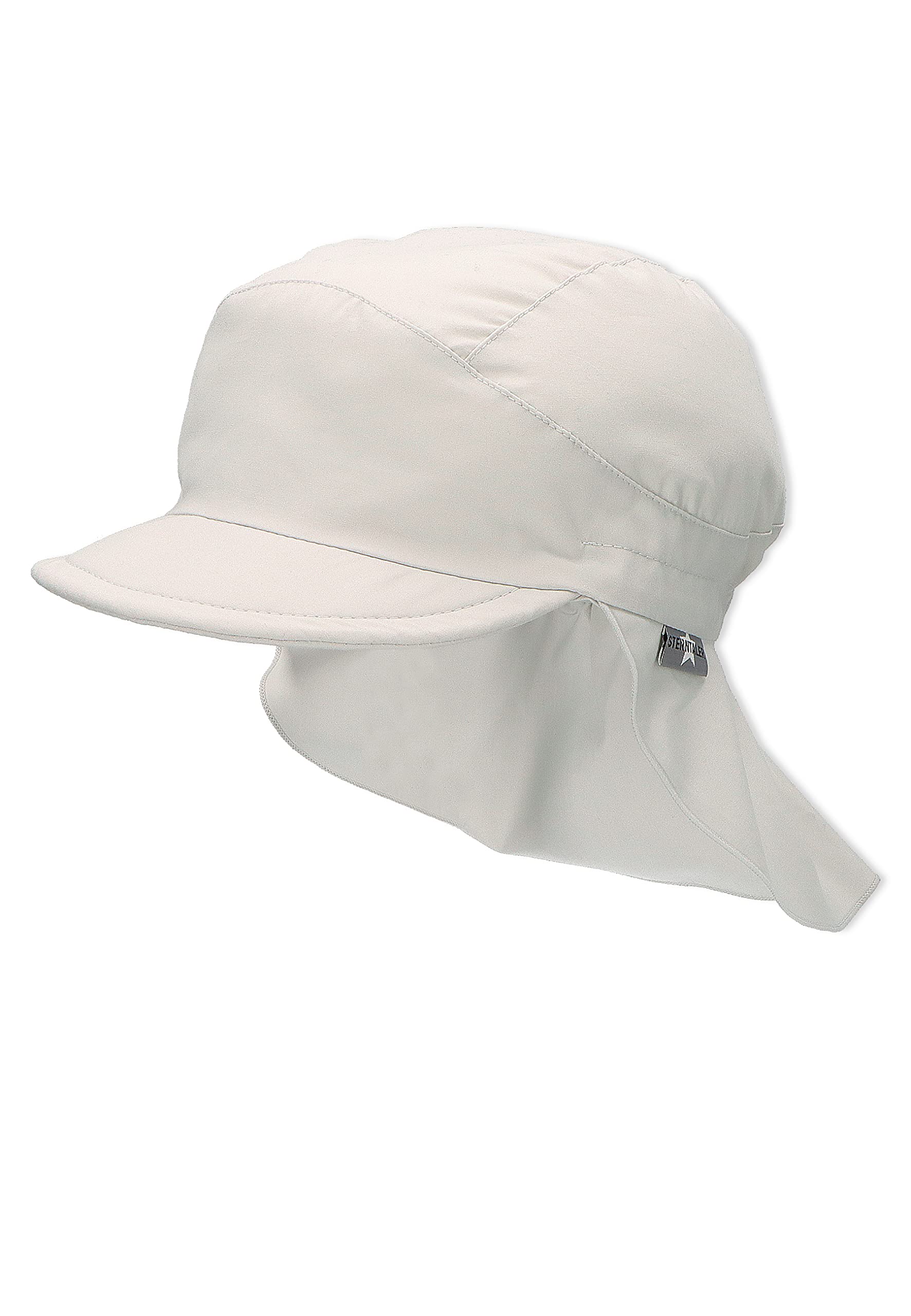 Sterntaler Unisex Schirmmütze mit Nackenschutz Sun Hat, lichtgrau, 47