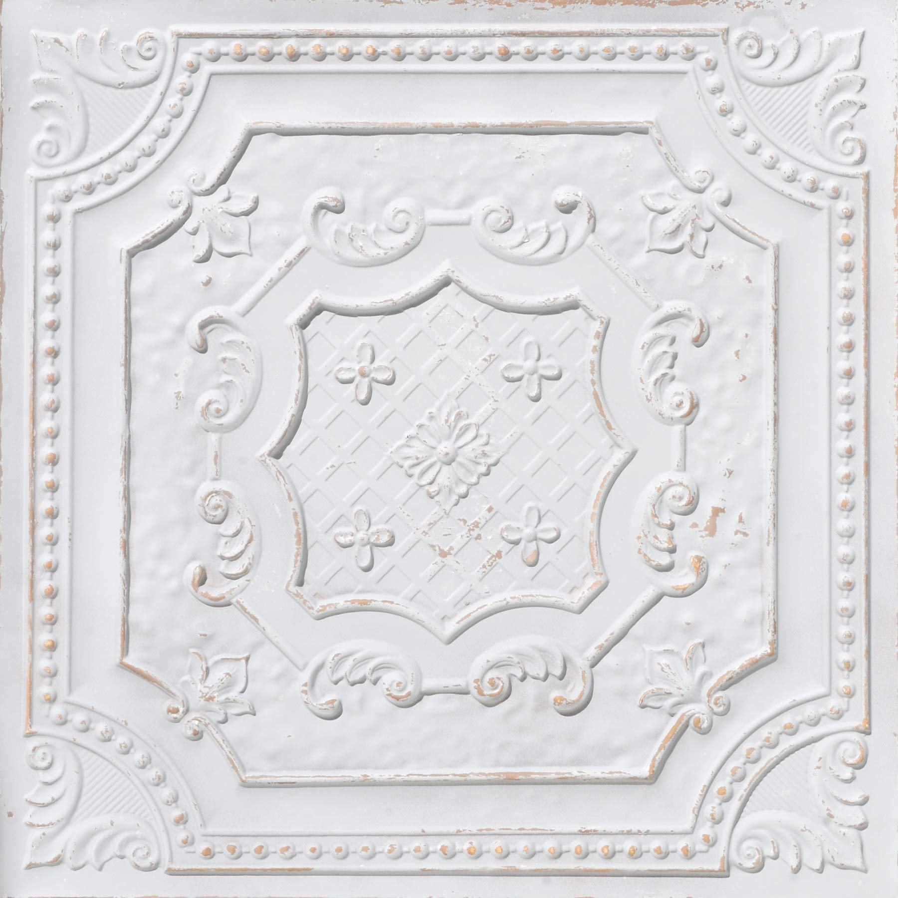 Photo 1 of 10 Pack From Plain To Beautiful In Hours DCT04 Elizabethan Shield PVC 2' x 2' Lay-in