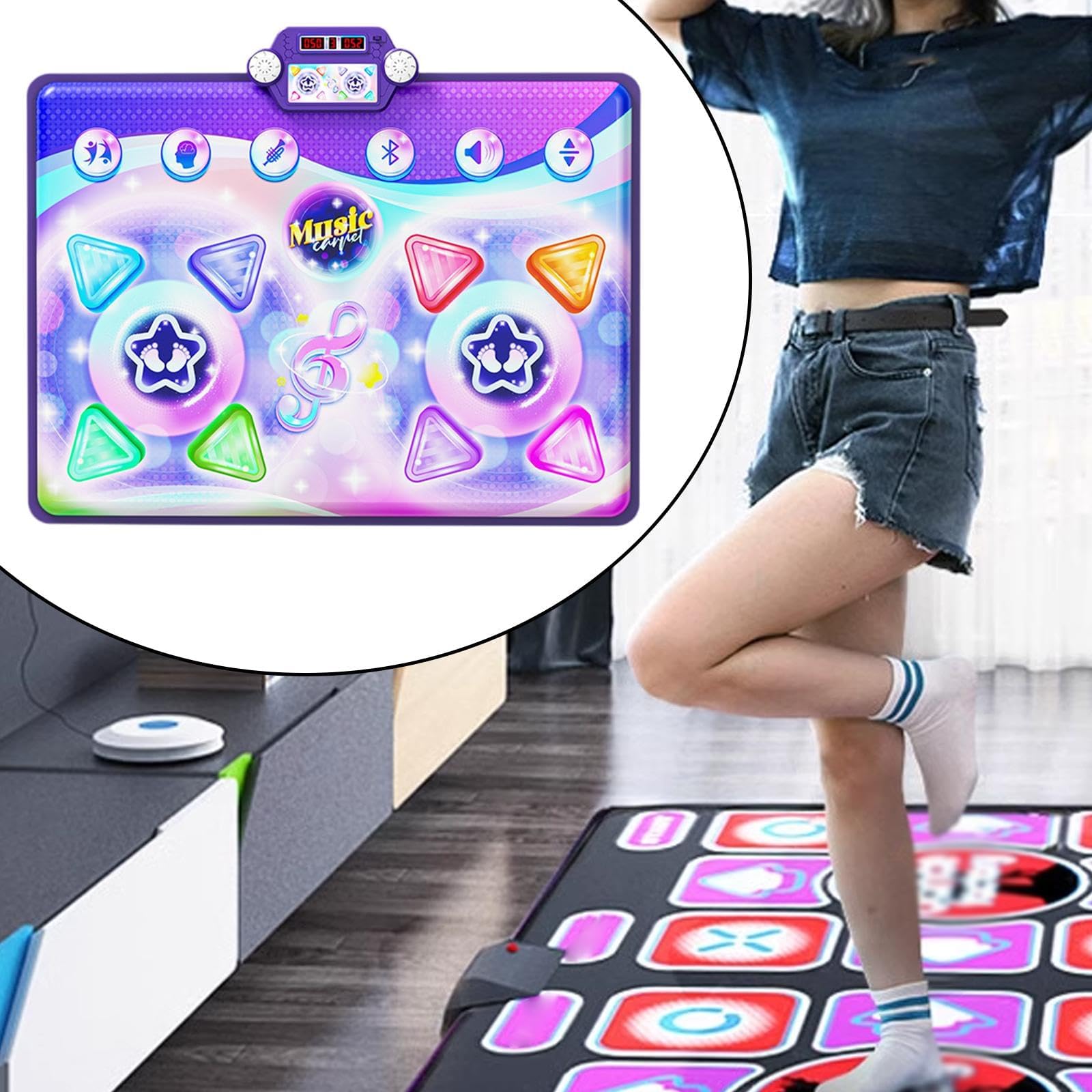 Alfombra de baile para niños con Bluetooth, regalo de cumpleaños de Navidad