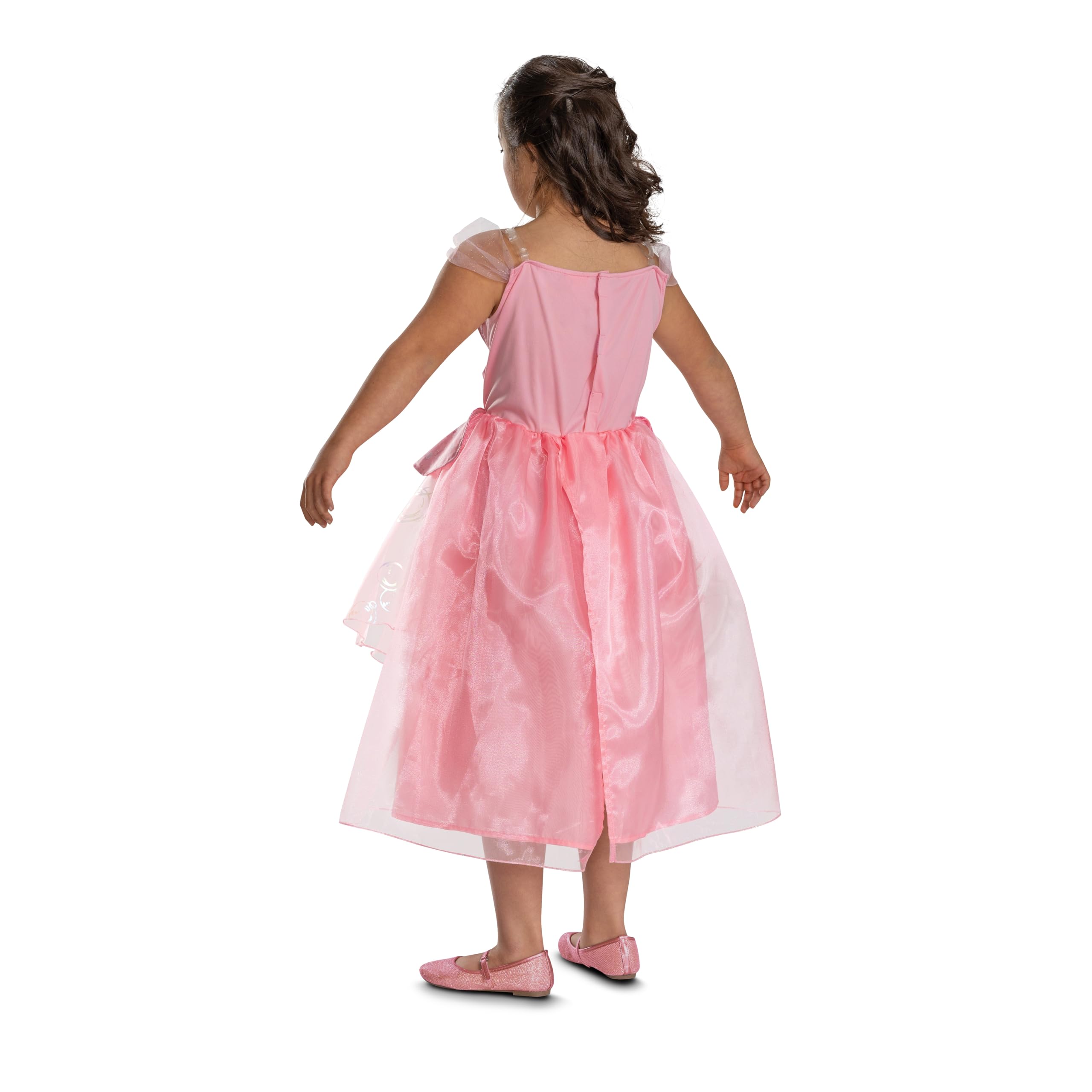 Costume Glinda Wicked Pour Fille - Robe Rose Avec Diadème, Taille S (5-6 Ans) - Officiel