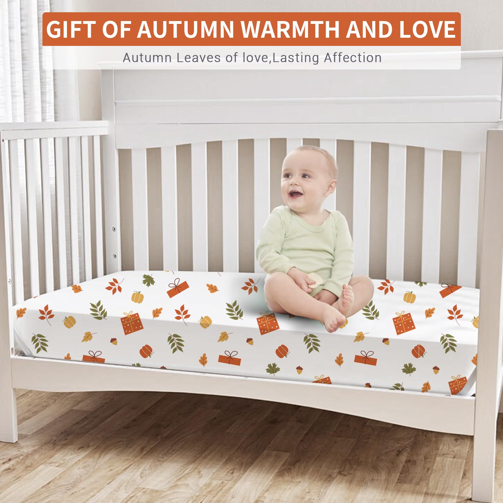 Bimocosy Sábanas para cuna para niño y niña, sábana bajera ajustable para cuna, paquete de 4 para colchones estándar de cuna y niños pequeños, sábana de microfibra súper suave y transpirable, 71 x 132