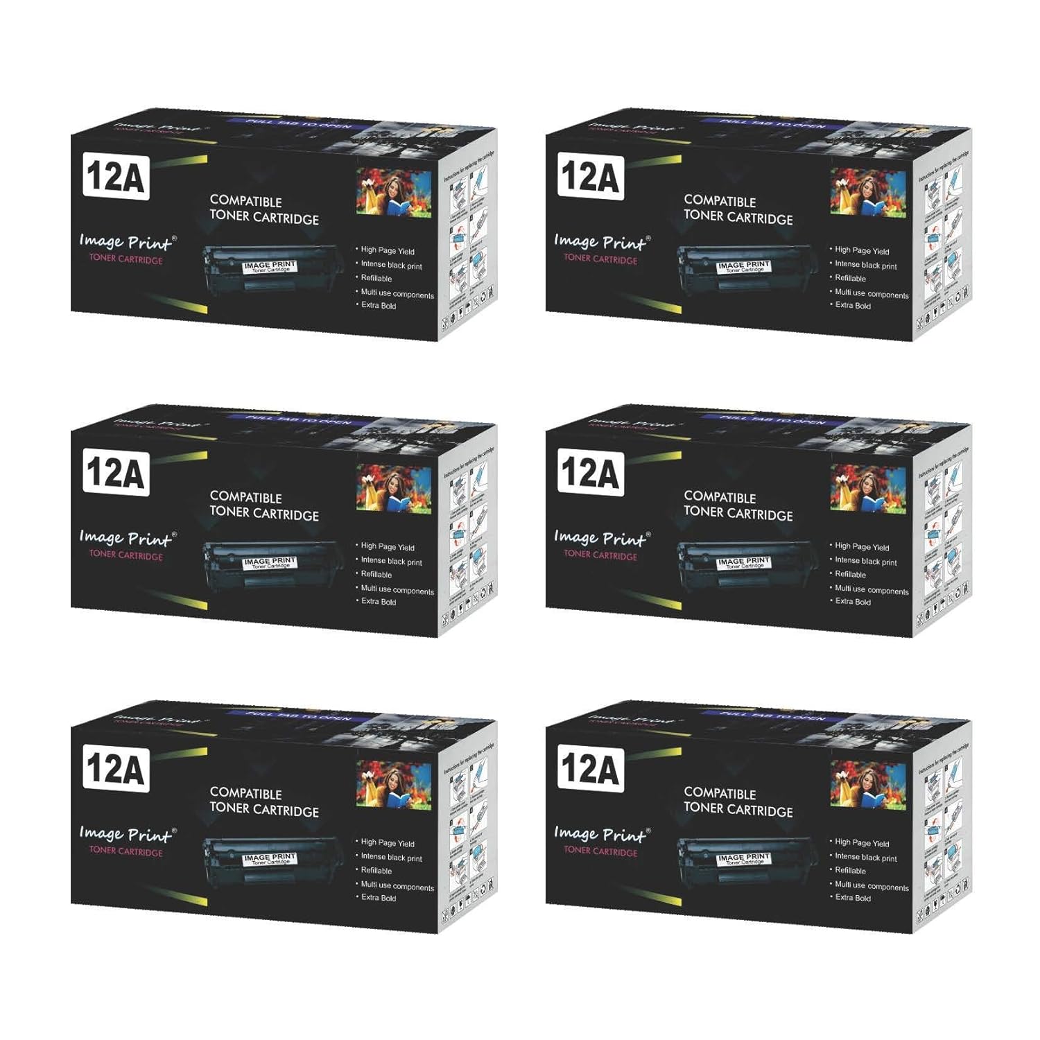 Image Print 12A for HP Q2612A Toner Cartridge for HP Laserjet 1020 ...