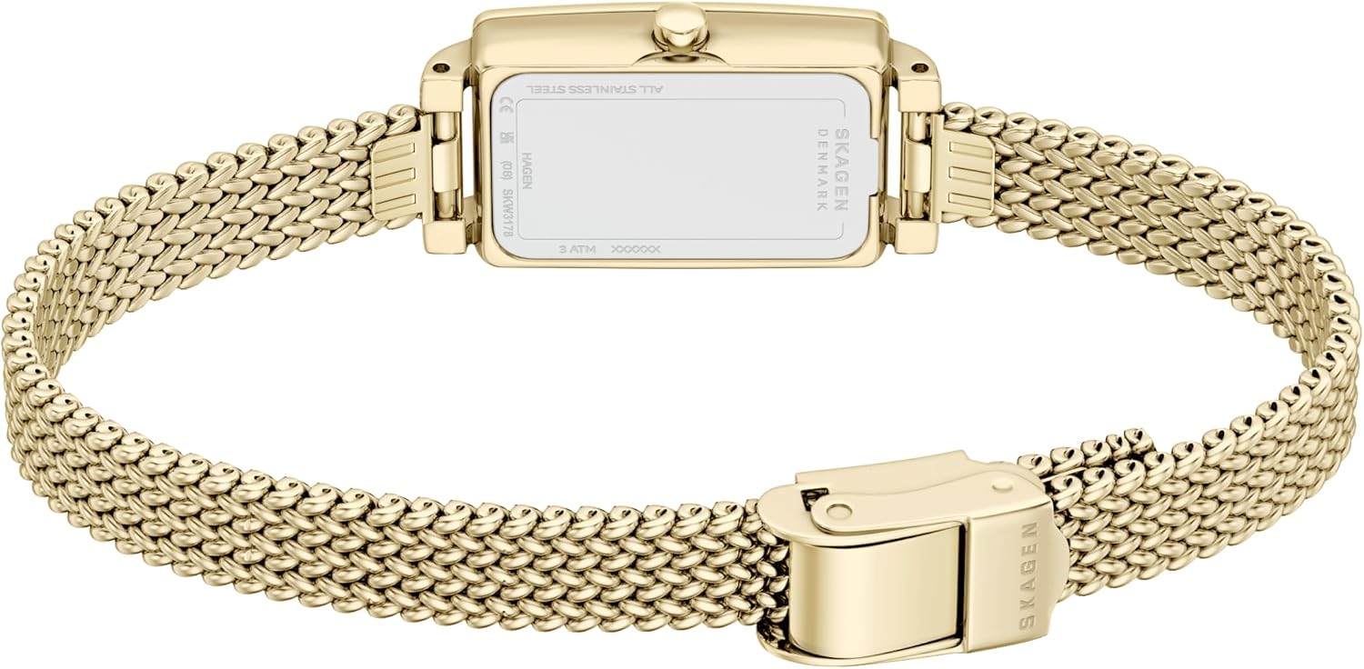 Skagen Hagen Lille Rectangular Stainless Steel Watch for Women