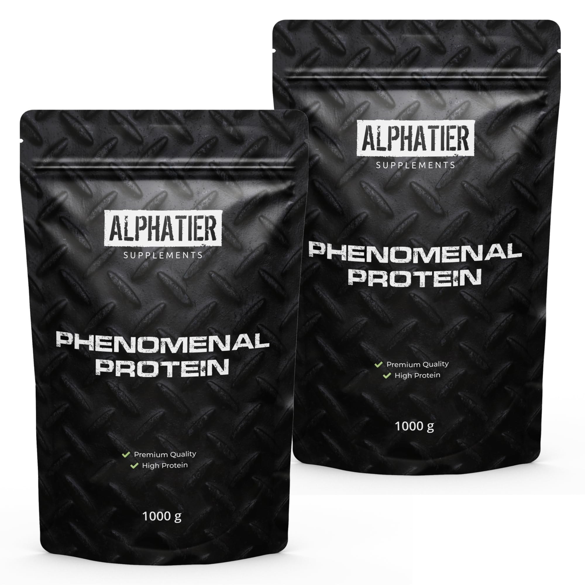 Alphatier Poudre de protéines végétaliennes - Vanille - Poudre de Protéine avec 80% de Protéines - Vanilla Protein Powder - Isolat de protéines de Soja - 1 kg