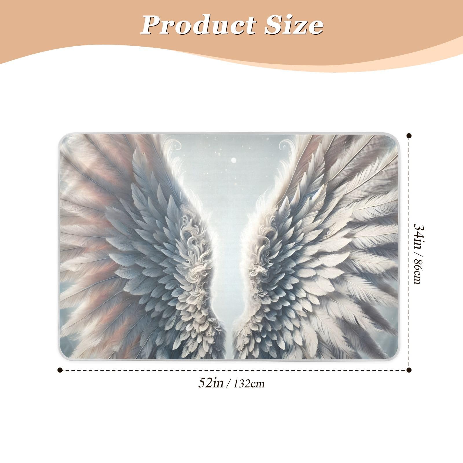 Elegant White Wings Gray Bed Pads Washable, Washable Pads for Bed, Reusable Bed Underpads