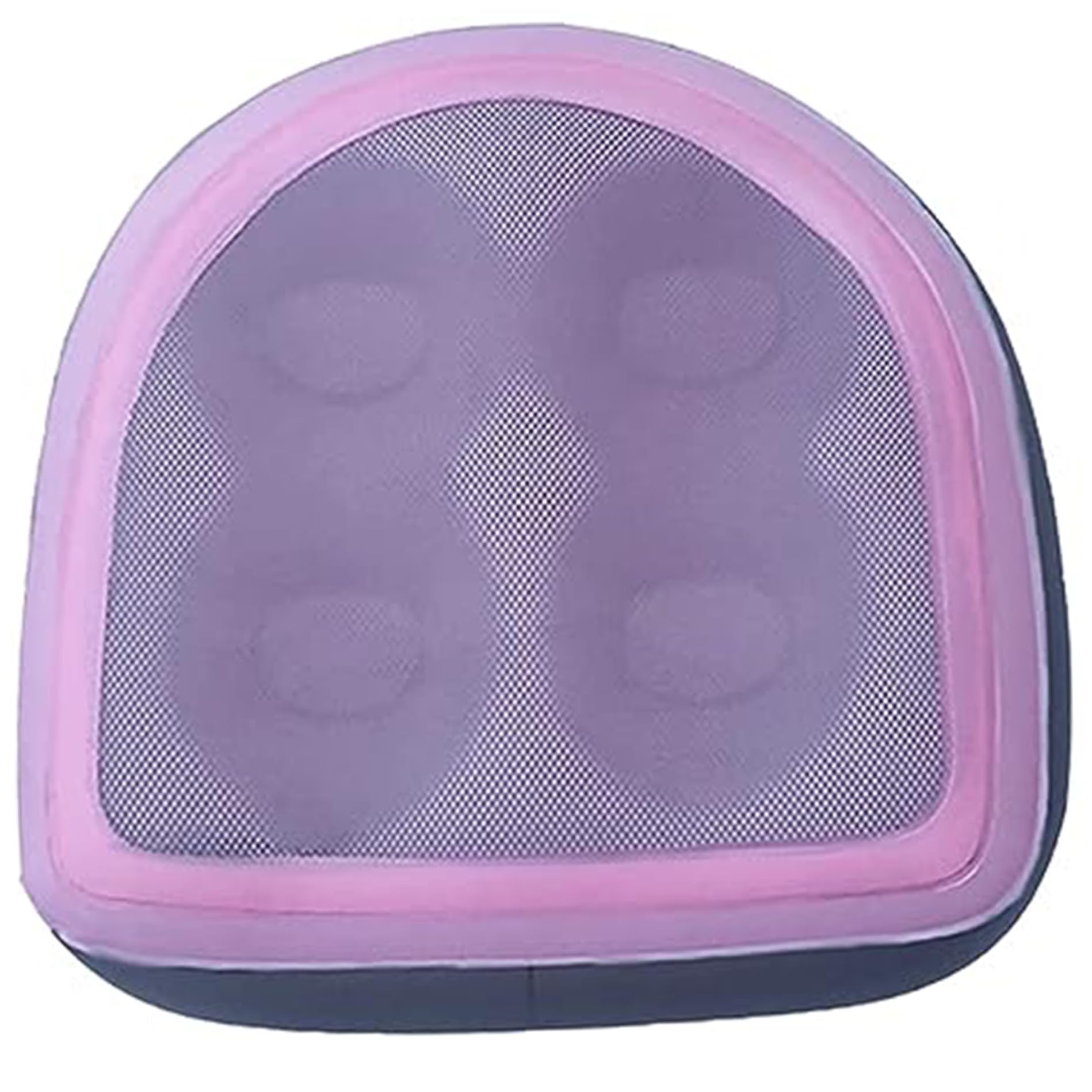 Asiento de refuerzo de bañera de hidromasaje, asiento de bañera de hidromasaje inflable con taza de succión 18.5x14.6x5.9in con 2 en 1 válvula reforzador de piscina de spa reutilizable para adultos