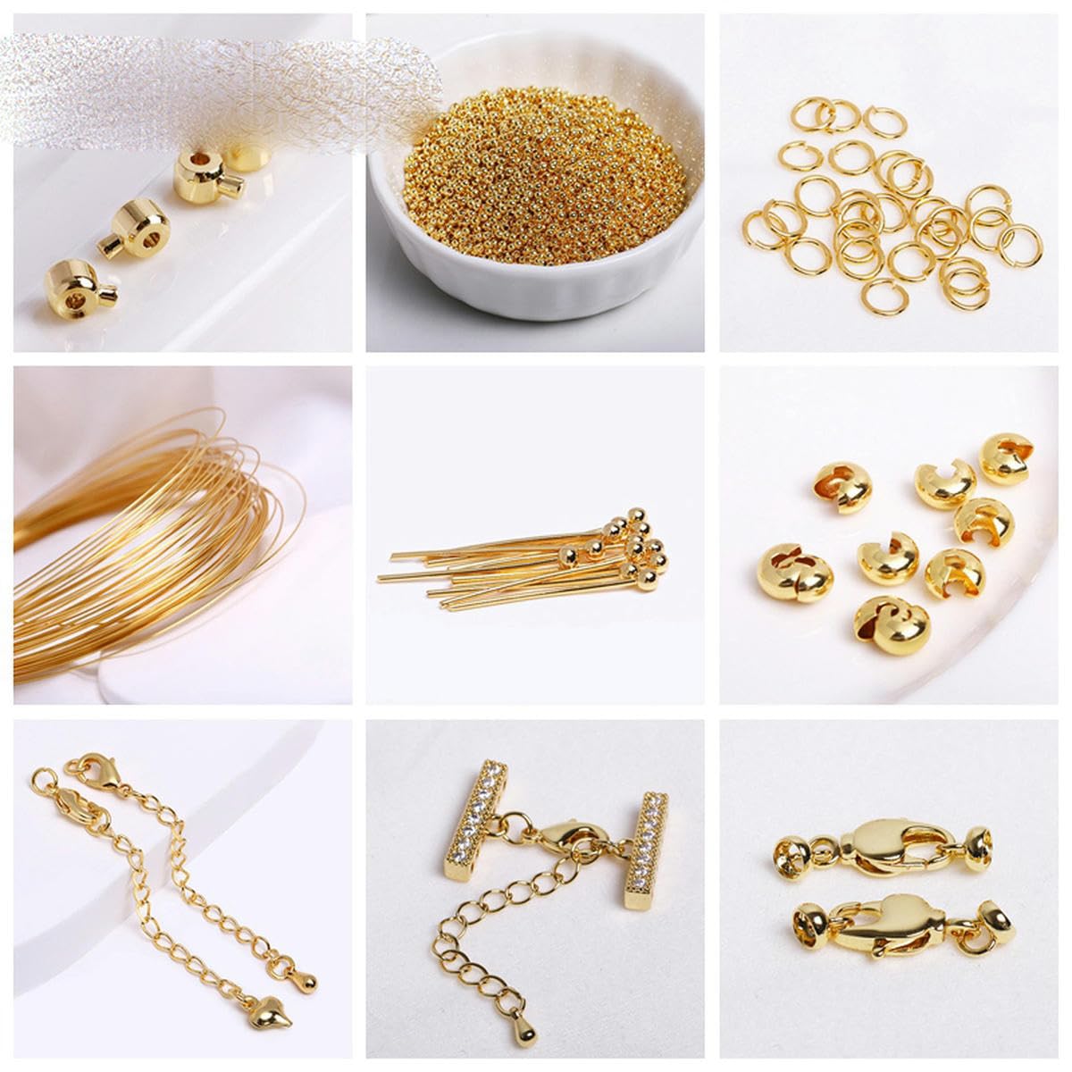 50 pezzi Mini Spilli per occhi in acciaio inossidabile con