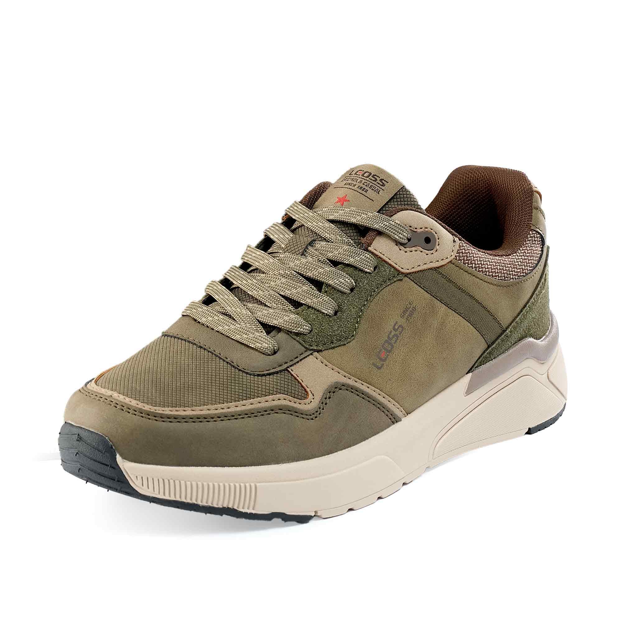 Scarpe da Ginnastica Uomo Sneaker con Lacci Scarpe da Città Scarpe da Escursionismo Casual Scarpe da Walking in Pelle Sportive