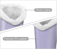 Vista 58 de Fintie Soporte para anteojos forrado de felpa con base magnética, estuche de cuero vegano prémium para lentes