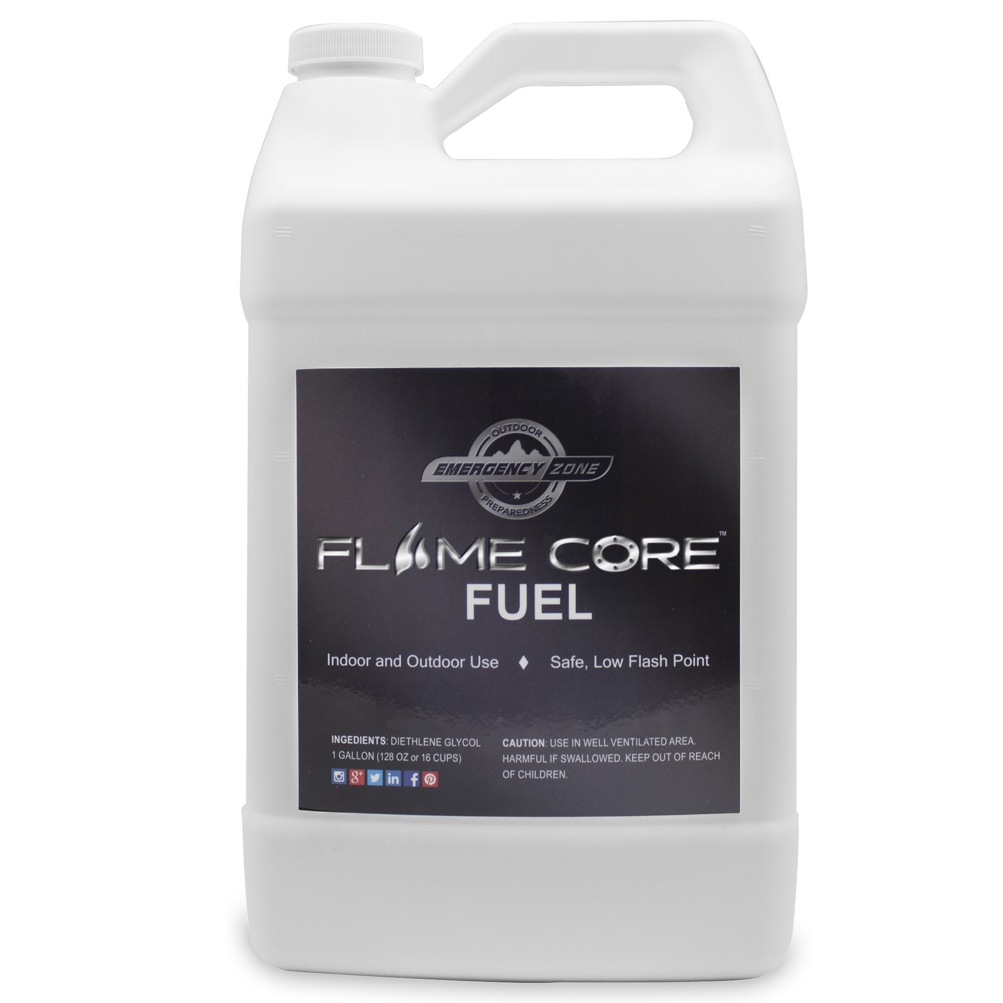 Emergency Zone FlameCore Reusable Fuel Cell Gallon Fuel Refill, Choose 1 or 2 Pack (FlameCore Fuel Gallon Refill, 1 Pack)
