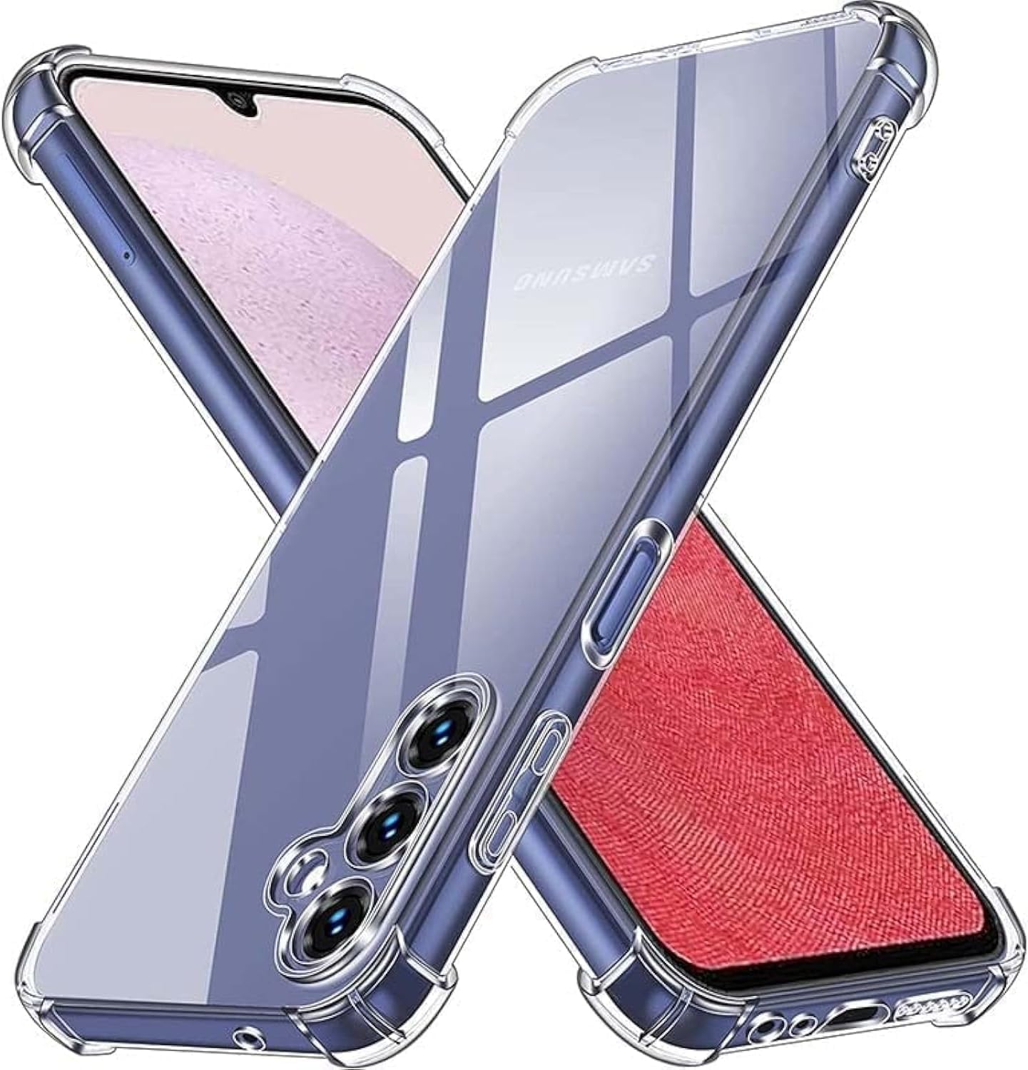 EMODIL Case for Samsung Galaxy A05s Cover Clear Back Air Cushion Soft Silicone Shockproof Anti-Scratch Protective Bumper Shell Corner for Samsung Galaxy A05s ® (Clear)