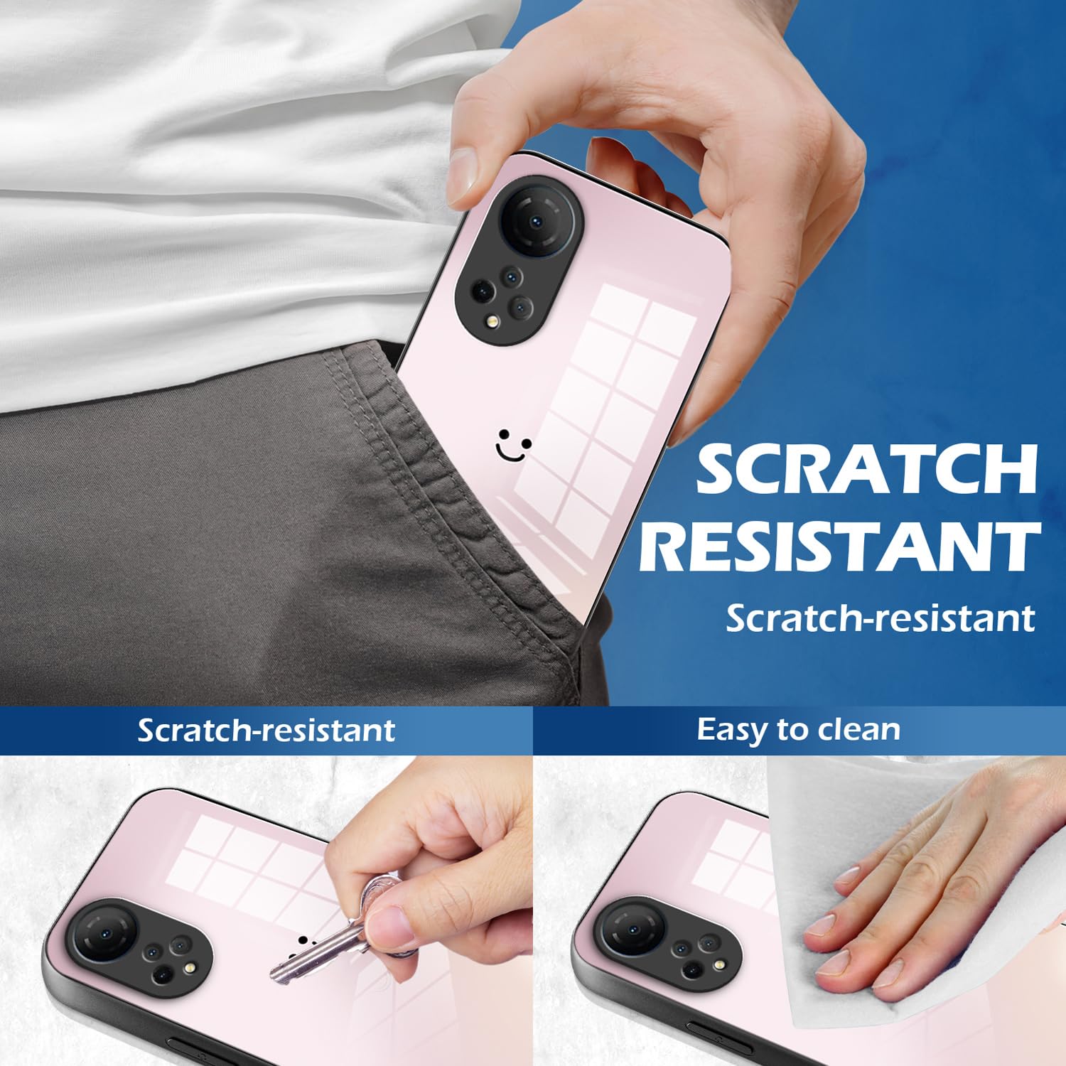 NEINEI Cover Per Xiaomi Poco M4 Pro 4G, Custodia Silicone TPU Con Effetto Specchio, Colore Rosa, Ultrasottile E Antiurto