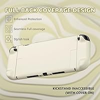 Vista 5 de PlayVital Hard Case for Nintendo Switch 2 with Extra Stand & Thumb Grip Caps Split Design, Dockable Protective Full-Body Shell Cover for Nintendo