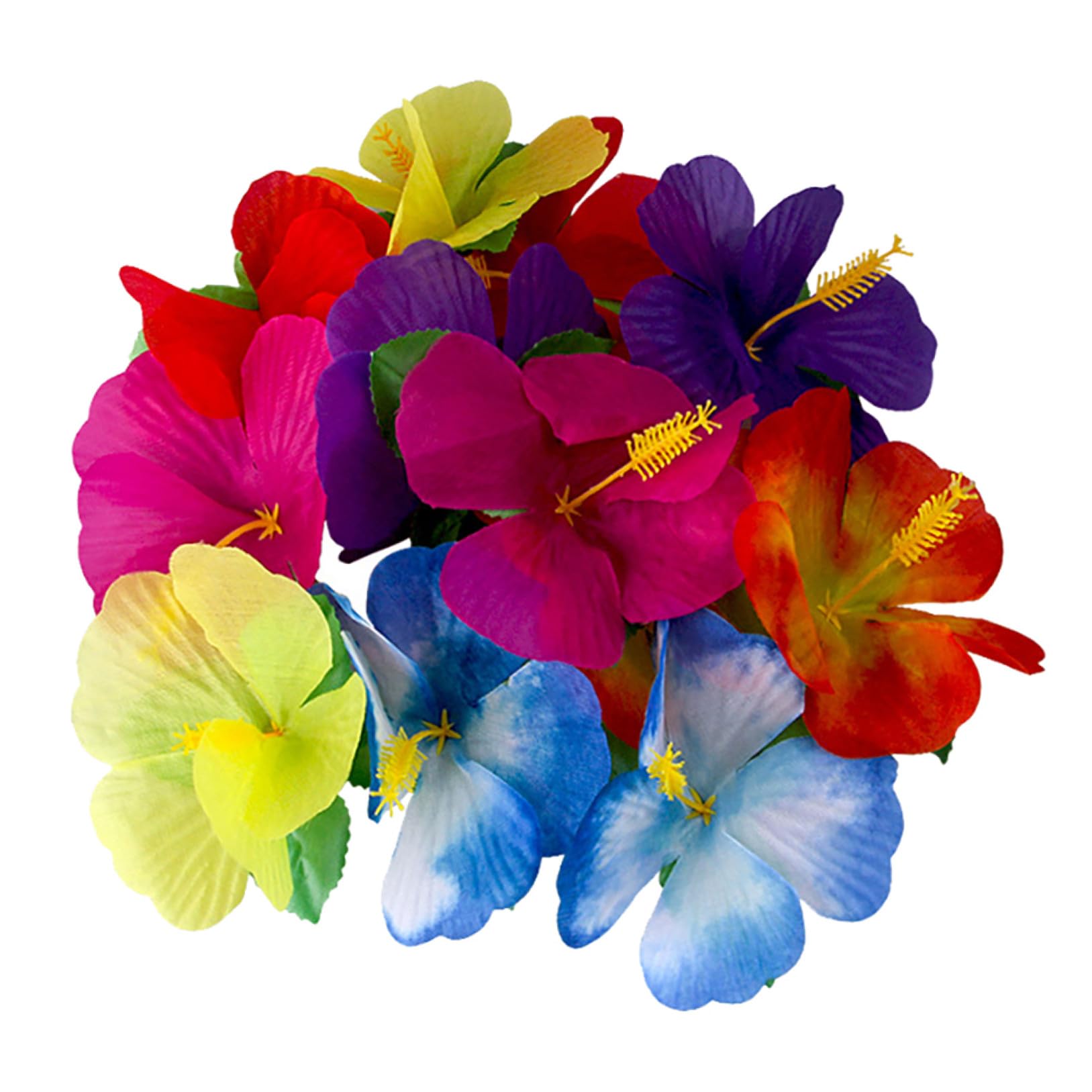 Fleurs artificielles hibiscus en tissu réaliste pour éviter les fleurs fanées