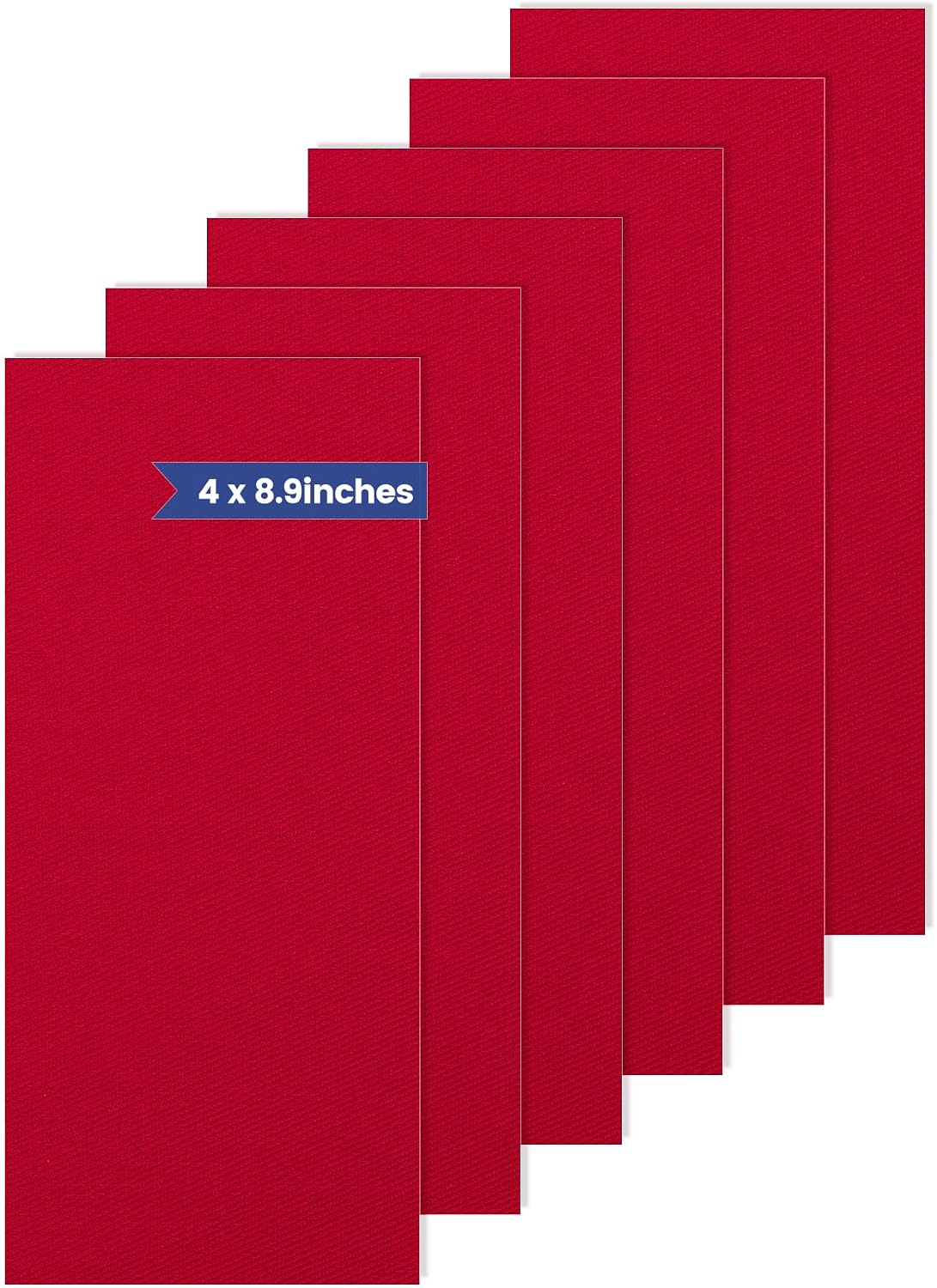 Iron On Patches for Clothes, Fabric Patches - Inner Denim Repair, Decorative Clothing & Various Fabric Repairs (6 Pack, 4x8.9 Inches, Khaki)