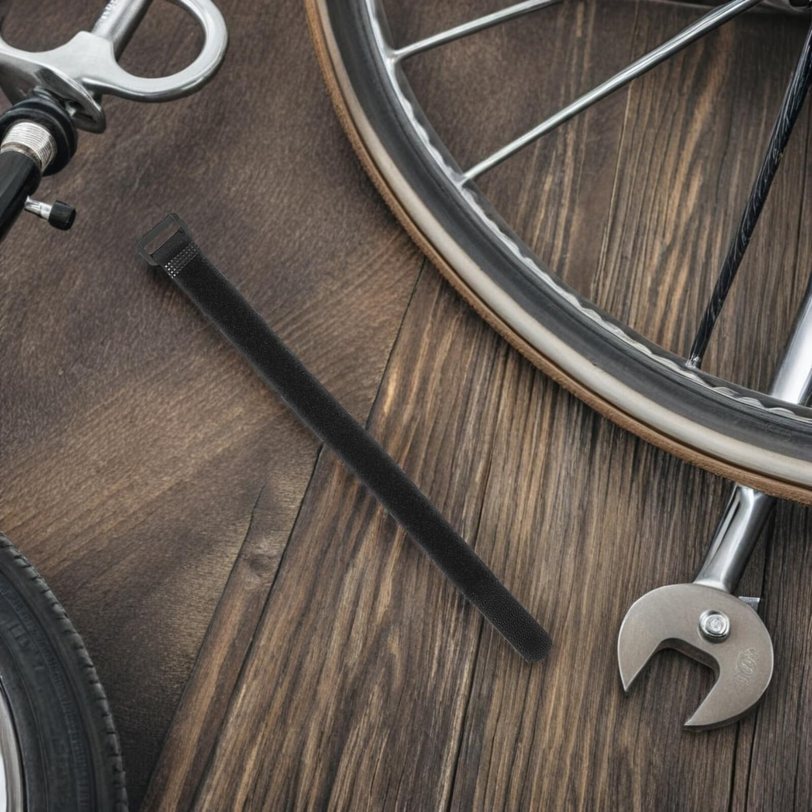Lot De 8 Sangles En Nylon Pour Vélo - Fixation Robuste Pour Porte-bagages, Roue, Casque, équipement - 31cm Et 20cm - 7