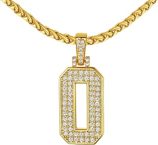 FindChic Number Pendant Necklace Sports Baseball Chain for Men Jewelry Gift