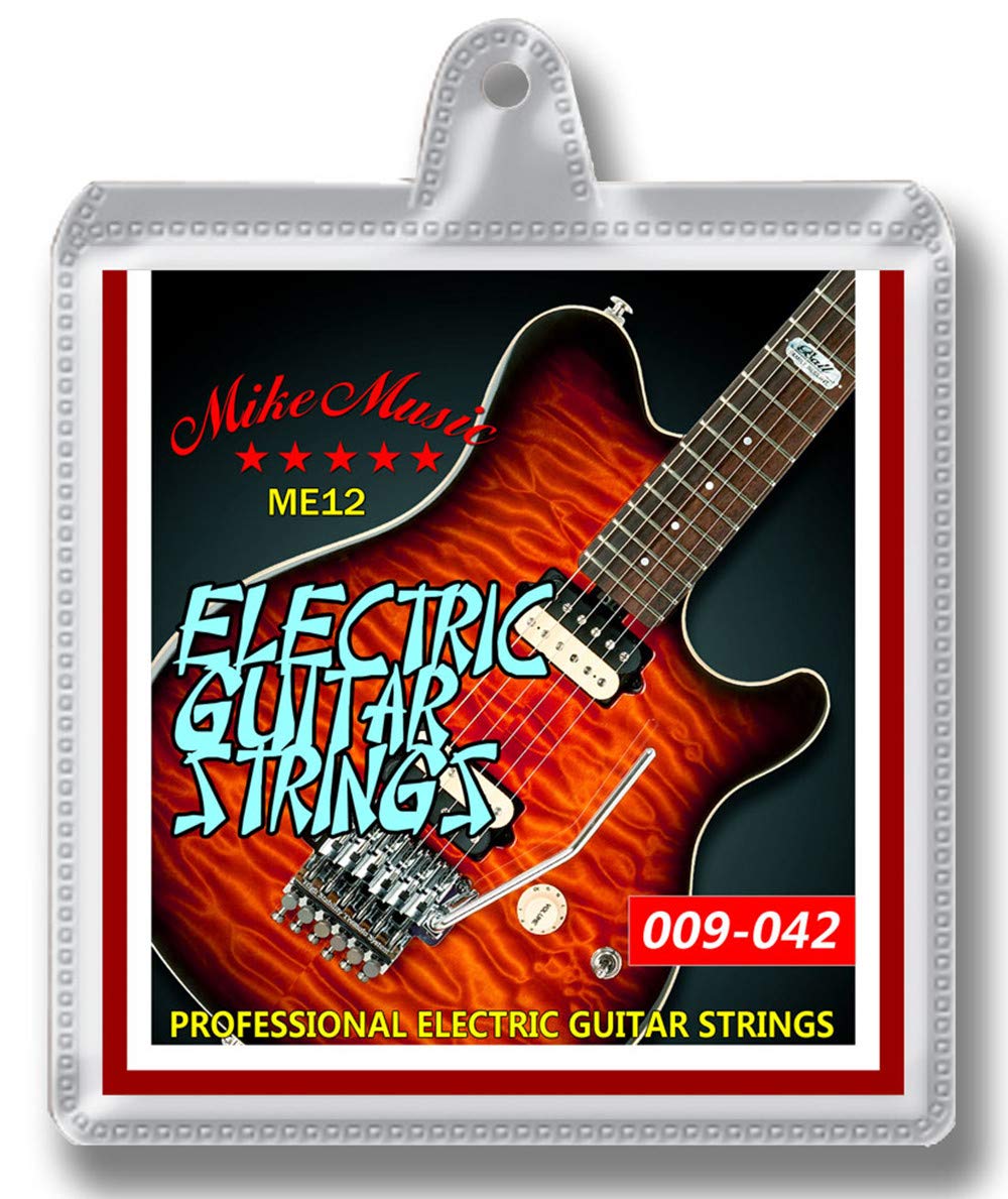 Mike Music Nickel Plated Steel Electric Guitar Strings (09-42) (Electric Guirar Strings ME12, 09-42)