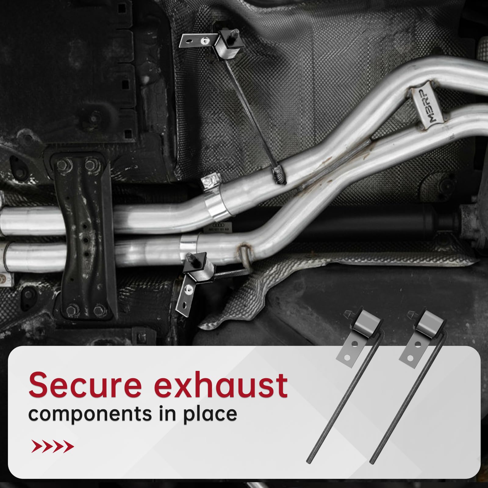 Snapklik.com : 2 Pack Heavy Duty Exhaust Hanger Rods Universal Use ...