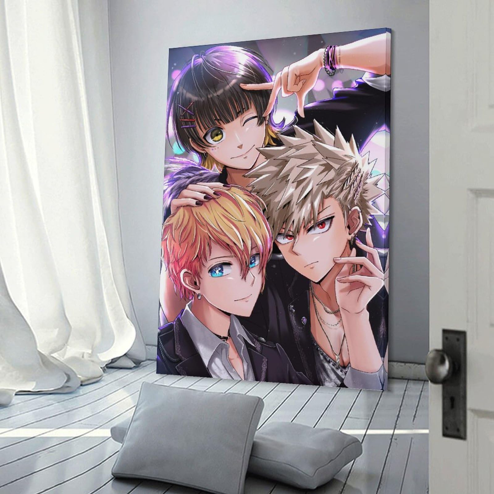 Amazon.co.jp: ブルーロックアートパネル おしゃれ 壁の装飾 モダン